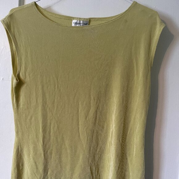 Coldwater Creek Womens Medium Sleeveless Top in Light Green - Picture 1 of 4